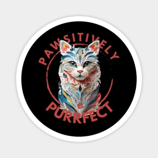 PAWsitively Purrfect. Magnet